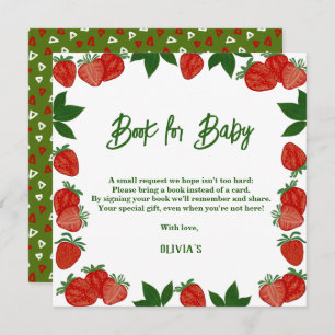 Invitation Fraise Berry Sweet Fruit Frais Cadeau Bébé livre