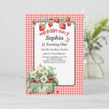 Fraise Berry Sweet Première fête d'anniversaire