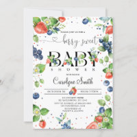 Fraise bleuet Berry Baby shower doux