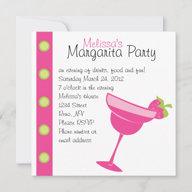 Invitation Fraise Margarita (Devant)