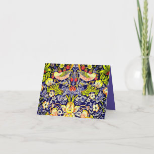 Invitation Fraise Thief Oiseaux William Morris