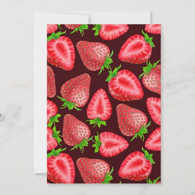 Invitation Fraises (Devant)