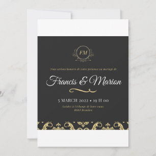 Invitation Francis et Marion