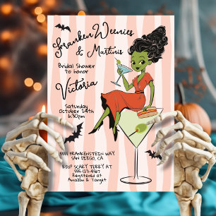 Invitation Franken Weenies & Martinis Fête des mariées d'Hall