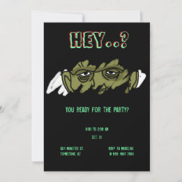 Invitation Frankenstein Monster Unorthodoxe Halloween Party I