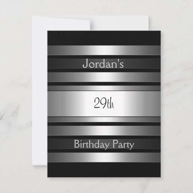 Invitation Frappes d'argent au charbon 29ème anniversaire (Devant)