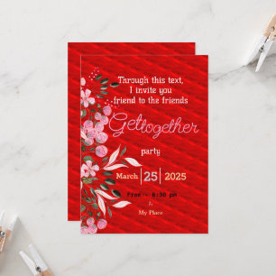 Invitation Friends get together