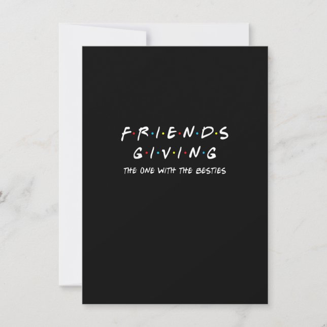 Invitation Friendsgiving Celui Avec Les Meilleurs Amis Tha (Devant)