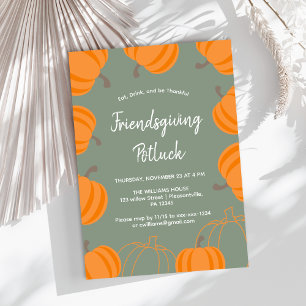 Invitation Friendsgiving Potluck