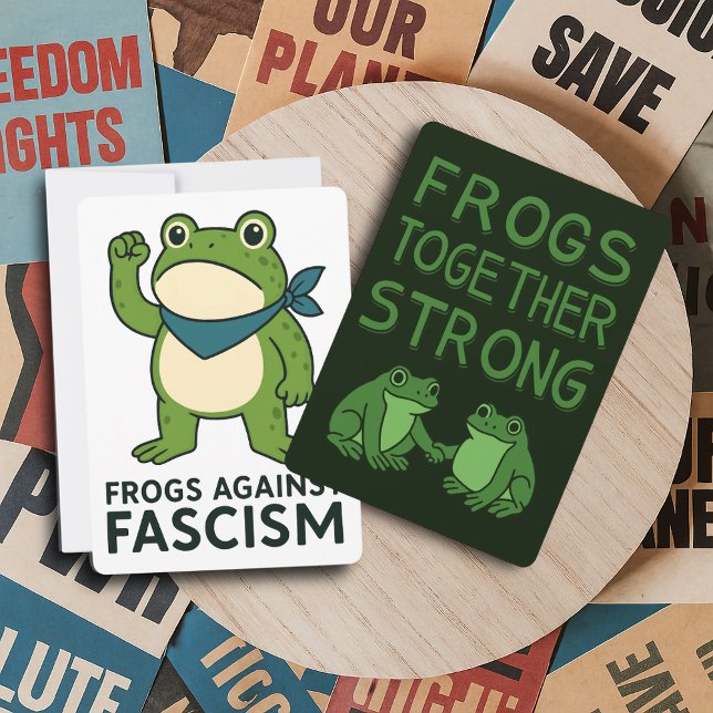 Invitation Frogs Against Fascism Portland Frog Protest (Créateur téléchargé)