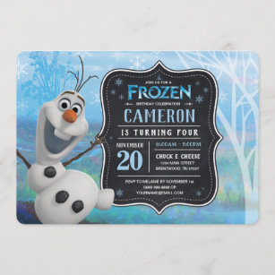 Invitations Olaf Anniversaires Zazzle Ca