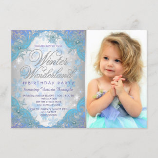 Invitation Froid Winter Wonderland fête d'anniversaire