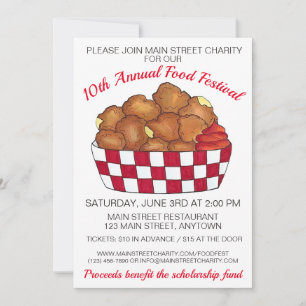 Invitation Fromages frits Profondes Courdes Minnesota Wiscons