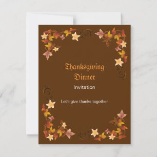 Invitation Frontière d'automne classique des Feuilles de Than
