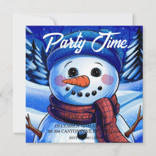 Invitation Frosty le bonhomme de neige