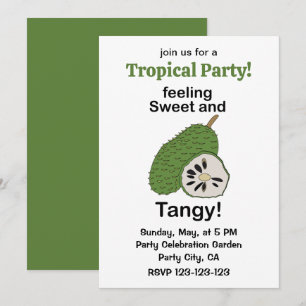 Invitation Fruits de Guanabana Sentiment Sucré Tangy Tropical