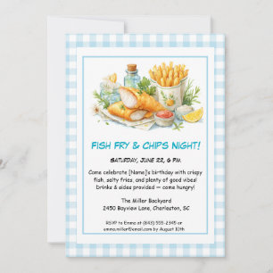 Invitation Fruits de mer décontractés - Poisson Fry & Chips A