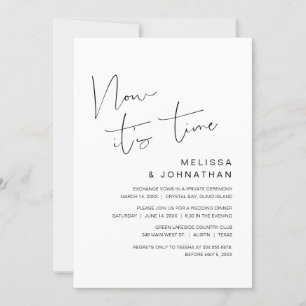 Invitation Fuite de mariage, c'est maintenant le moment