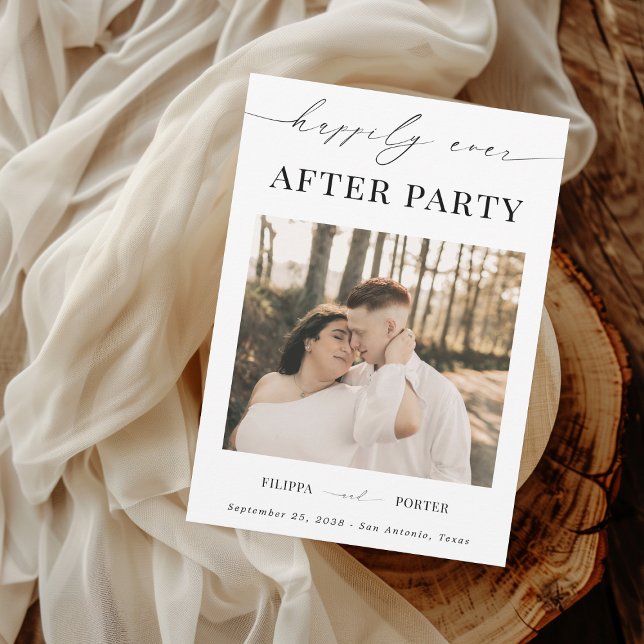 Invitation Fuite de noces réception uniquement pour la fête d (Créateur téléchargé)