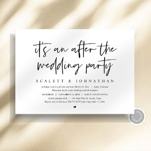Invitation Fuite romantique moderne, Après la fête de mariage