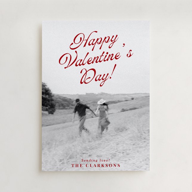 Invitation Full Photo Modern Valentine’s Day Card (Créateur téléchargé)
