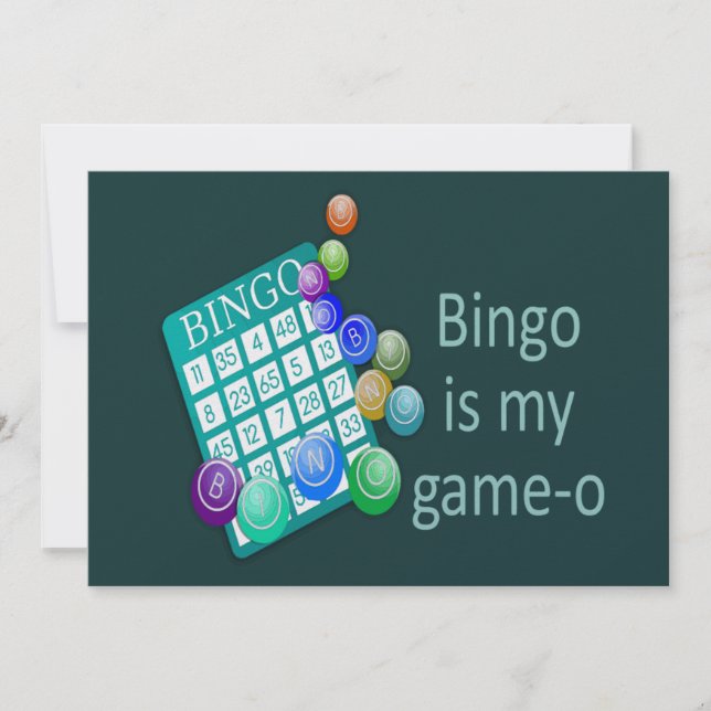Invitation Fun Bingo Anniversaire Fête ou Groupe Événement (Devant)