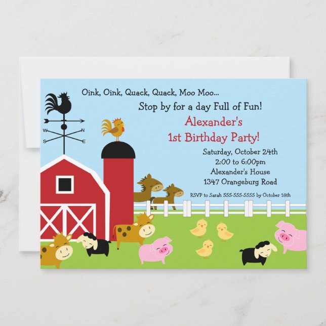 Invitation Fun Birthday Party (Devant)