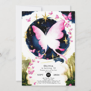 Invitation Fun Boho Button Anniversaire