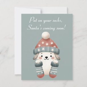 Invitation Fun Christmas Grey Card