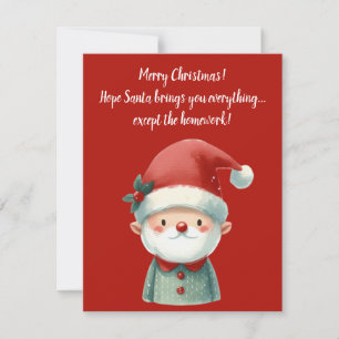 Invitation Fun Christmas Grey Card