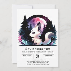 Invitation Fun Digital Wolf Anniversaire