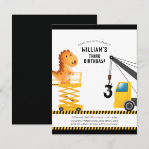 Invitation Fun Dinosaur fête d'anniversaire