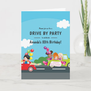 Invitation Fun Drive By Birday Party