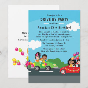 Invitation Fun Drive By Birday Party