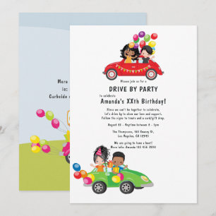 Invitation Fun Drive By Birday Party