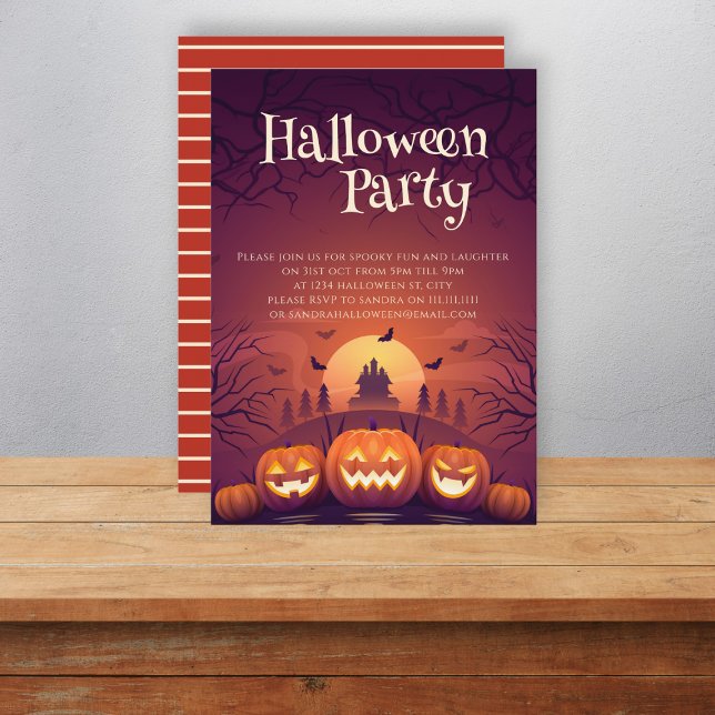 Invitation Fun éffrayant halloween (Créateur téléchargé)