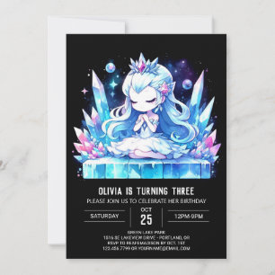 Invitation Fun Elegant Princesse Anniversaire