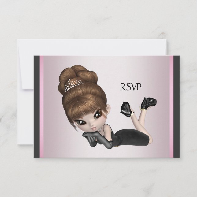 Invitation Fun Fave Diva RSVP (Devant)