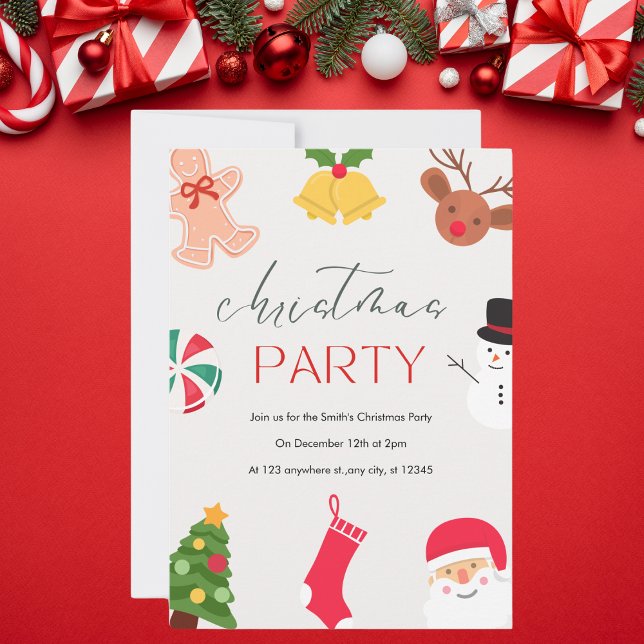 Invitation Fun Festif Noël (Créateur téléchargé)