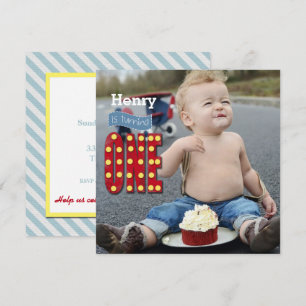 Invitation Fun First Birday Photo