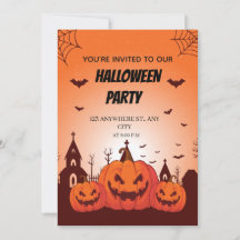 Fun Halloween Costume Party Invite Customizable 