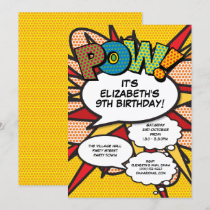 Invitation Fun moderne Anniversaire Fête Comédie Livre N'impo