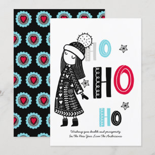 Invitation Fun personnalisé Scandinave moderne Noël