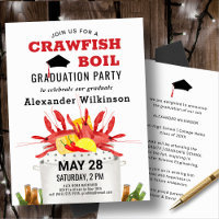 Fun Red Crawfish Fun Parti de graduation de l'écai