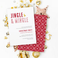 Fun Red & White Jingle & Mingle Christmas Party