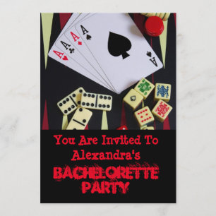 Invitation Fun Vegas style jeu bachelorette