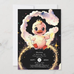Invitation Fun Whimsical Canard Anniversaire