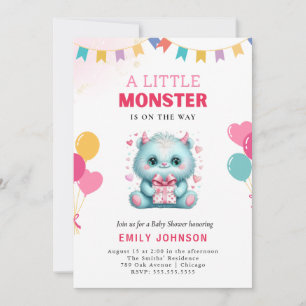 Invitation Funny Baby shower Monster