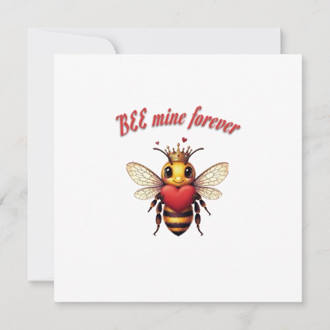 Invitation Funny Bee Pun Valentine  (Devant)
