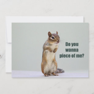 Invitation Funny Chipmunk Photo